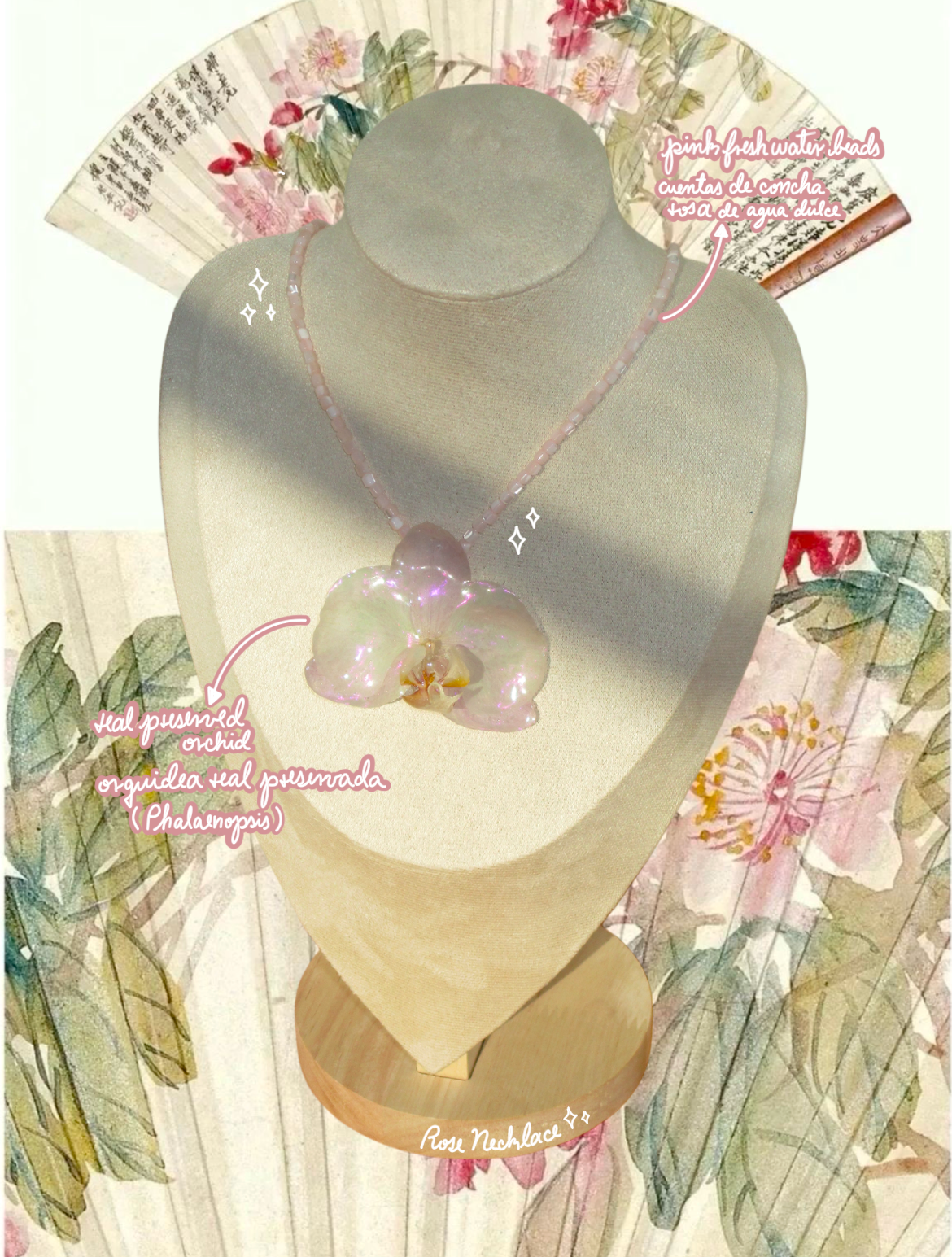 Rose Necklace🪷₊˚❀༉‧₊˚.