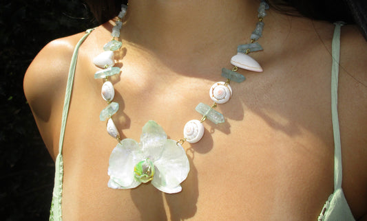 Mar Caribe Necklace🐚 ⋆˚꩜｡